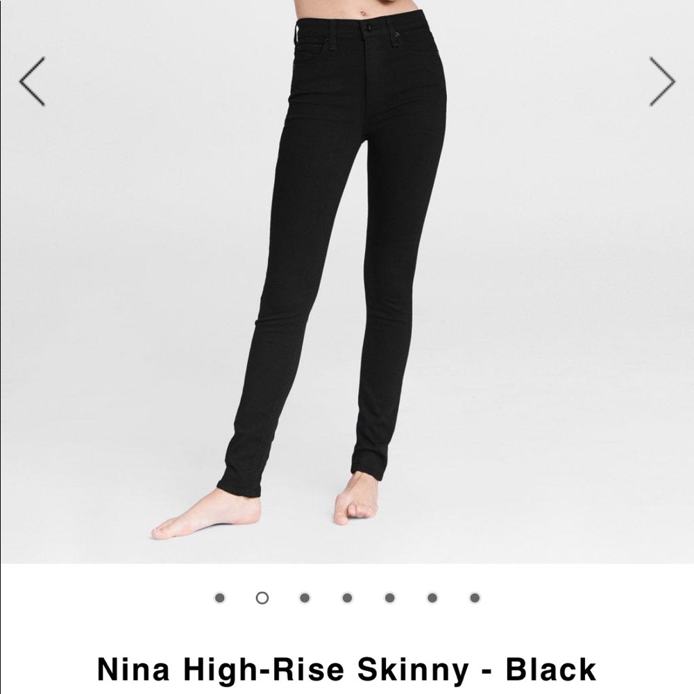 Rag & Bone - Nina High Rise - Black - Size 28